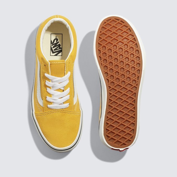 Tênis Old Skool Infantil Checkerboard Golden Glow