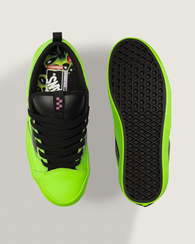 Tênis Old Skool 36+ Acid Airbrush Black Green Gecko