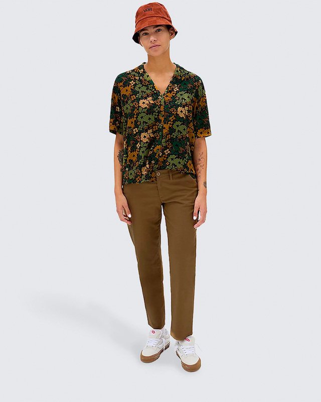 Camisa Parksfield Top Ss Ultrarange Neo Vr3 Loden Green White