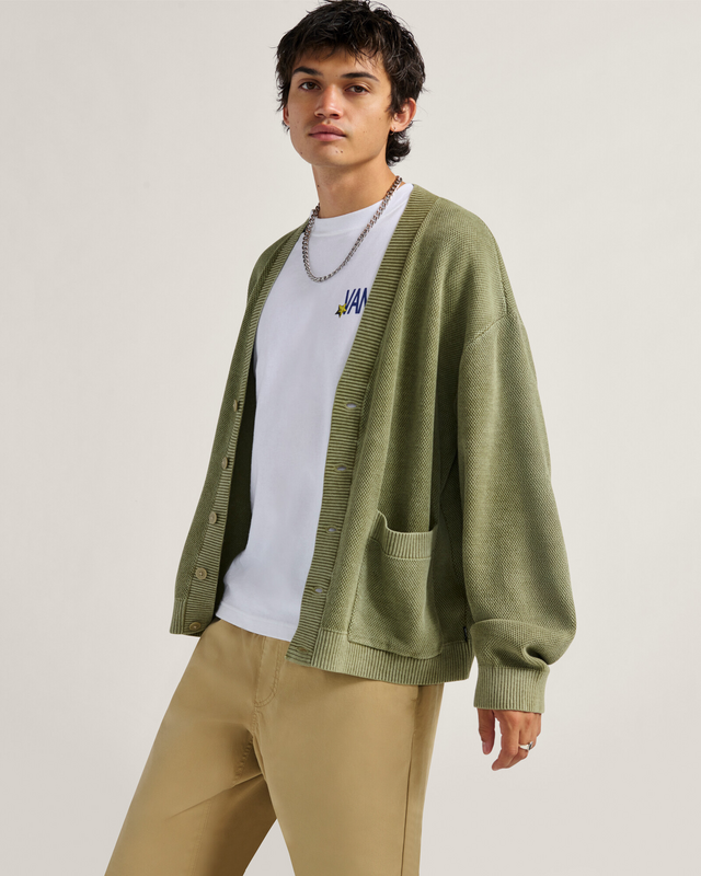 Casaco Bayview Cardigan Sweater Bay Leaf | Vans