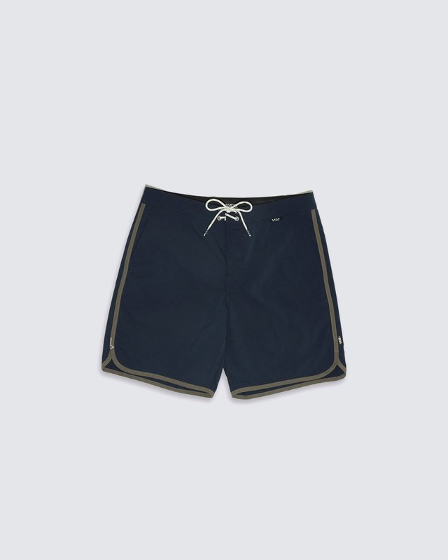 Boardshort Ever-Ride Scalloped Solid Dress Blues Bungee Cord