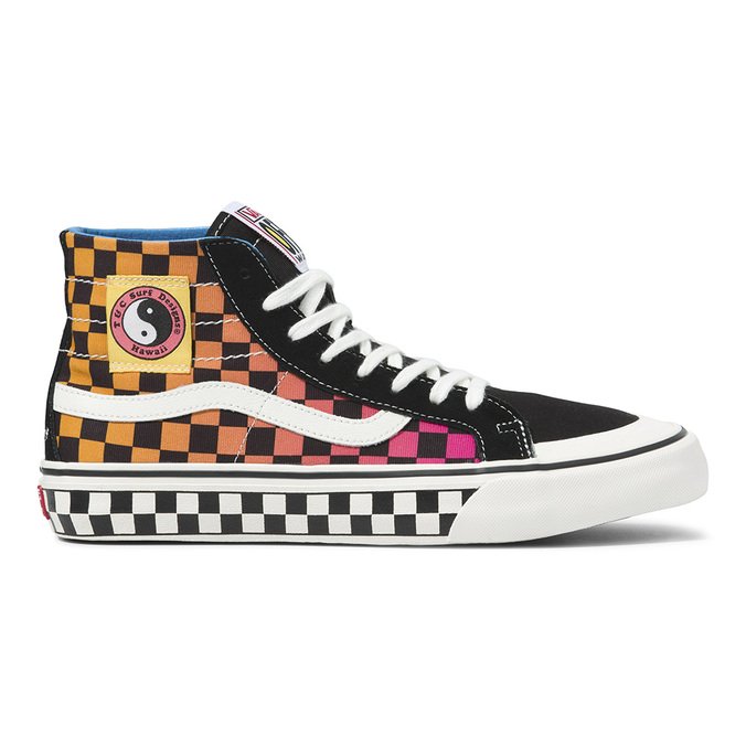Tênis Sk8-Hi 138 Decon Sf Vans X T&C Checkerboard Marshmallow