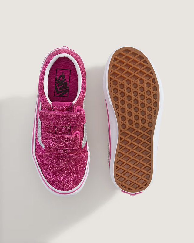 Tênis Old Skool Kids Glitter Rasp Raspberry Rose Infantil