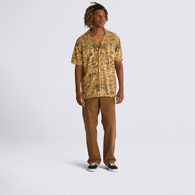 Camisa Elden Woven Seasonal Hero: Knu Skool Pig Suede Gum Antelope