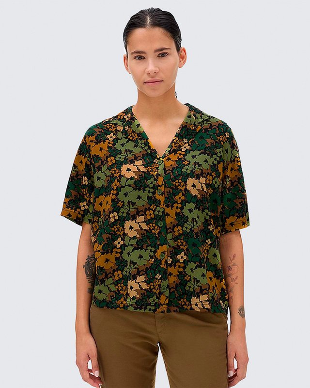 Camisa Parksfield Top Ss Ultrarange Neo Vr3 Loden Green White