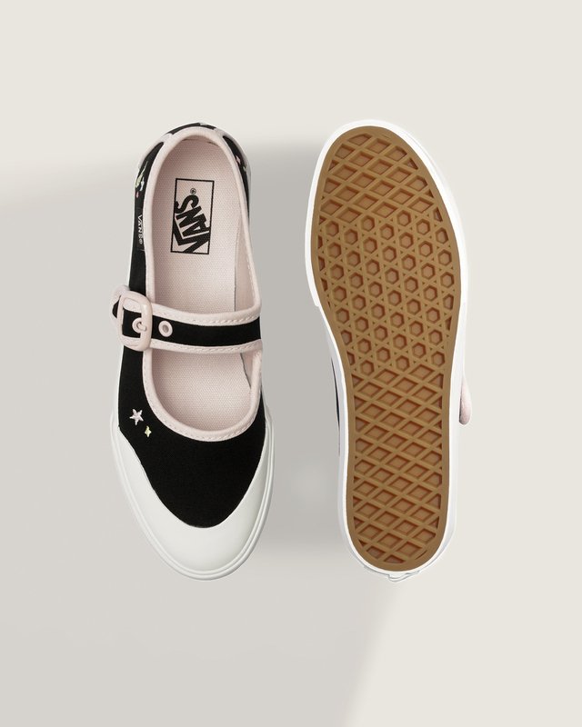 Tênis Mary Jane Mermaid Black Pastel Pink Infantil