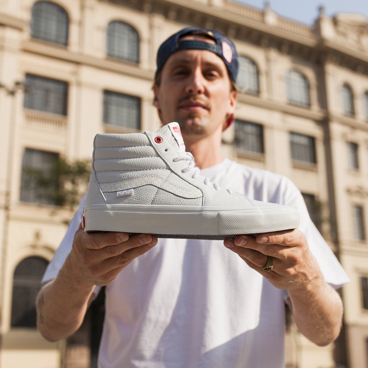 Tênis Skate Sk8-Hi Vans X Xaparral White