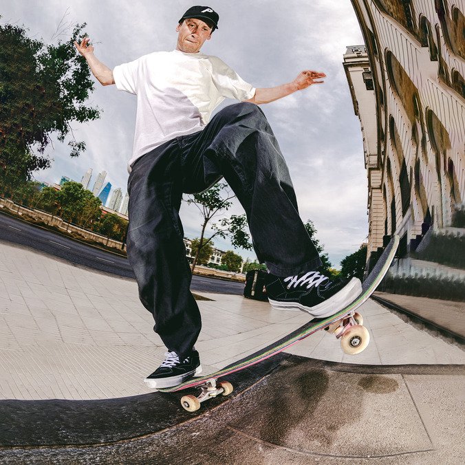 Tênis Skate Half Cab Black White