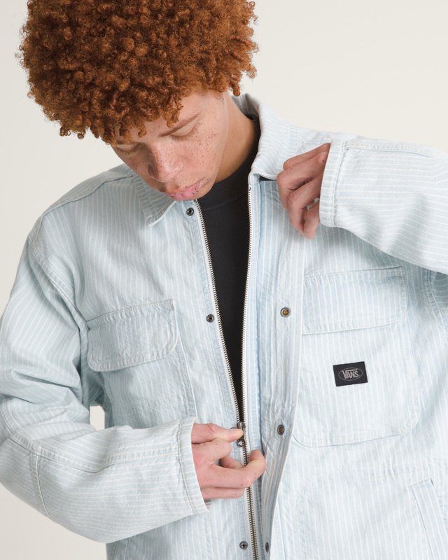 Jaqueta Stripe Umber Denim Blue Ice Stripe