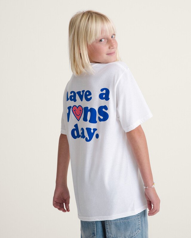 Camiseta Manga Curta Vans Day White Infantil