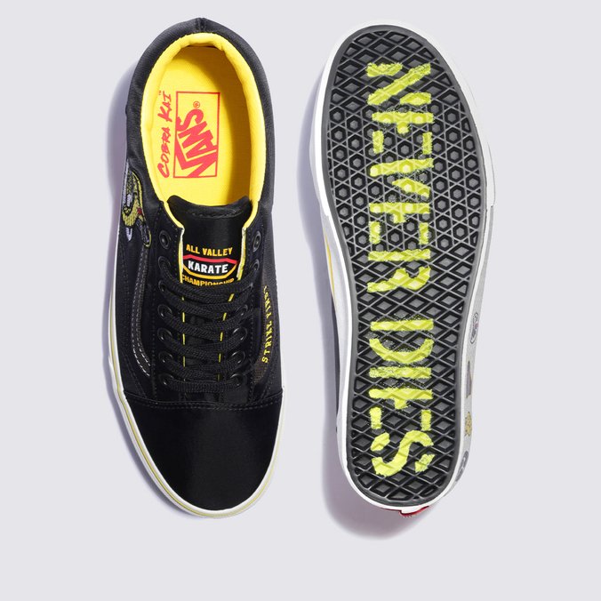 Vans old skool yellow black best sale