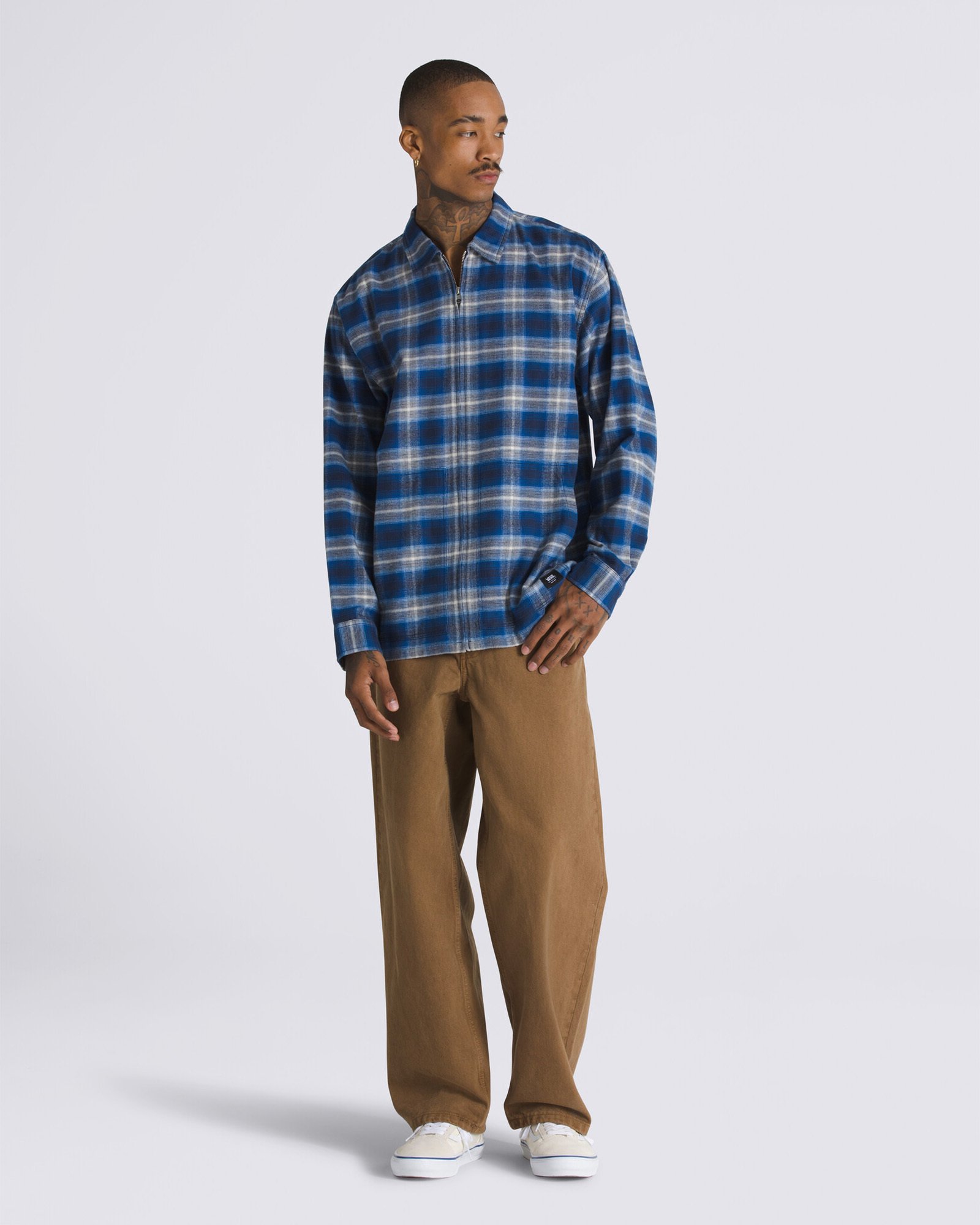 Calça Check-5 Baggy Denim Pant Upland Sepia | Vans