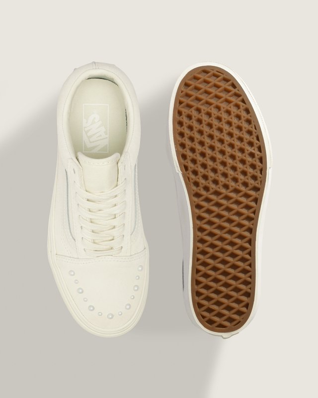 Tênis Old Skool Platform Pearls Marshmallow