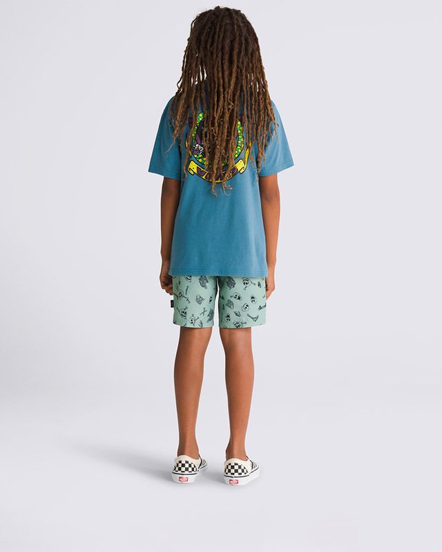 Boardshort Primary Print Elastic Iceberg Green