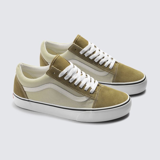 Cream canvas vans deals