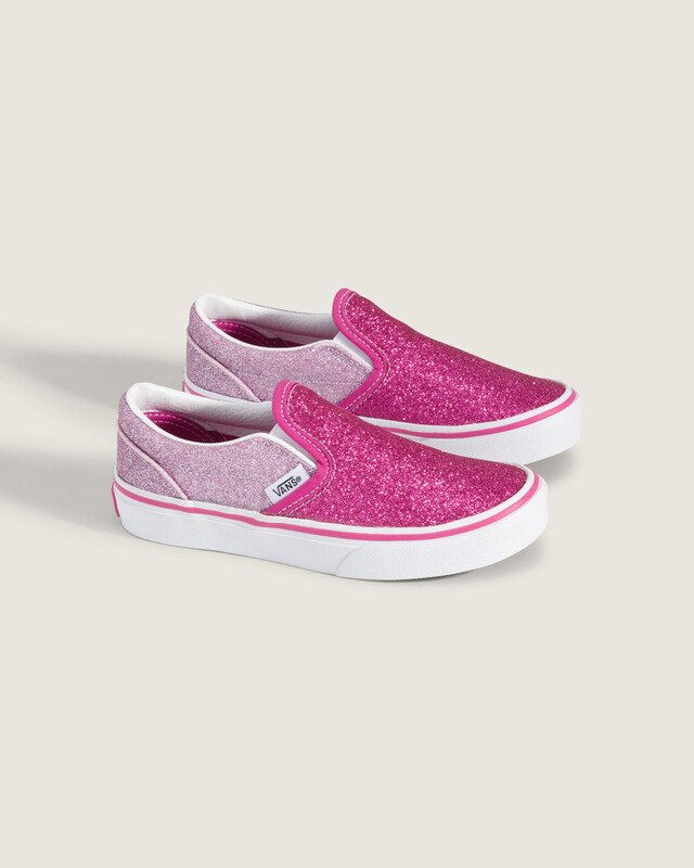 Tênis Slip-On Kids Glitter Rasp Raspberry Rose Infantil
