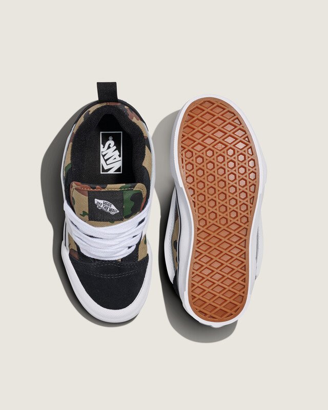 Tênis Knu Skool Kids Camo Black Green Infantil