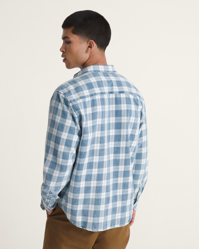 Camisa Manga Longa Lawson Vintage Indigo Bleach Indigo