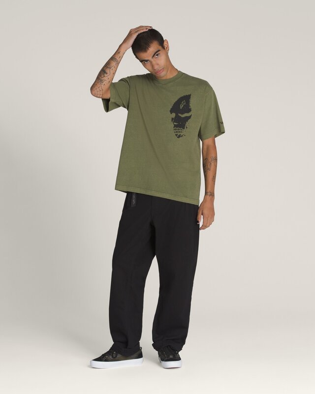 Camiseta Skate Mike G Skull Ss Tee Grape Leaf