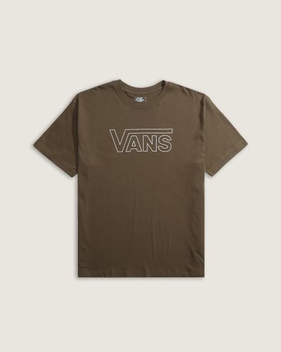 Clássica e atemporal, a camiseta Vans é confeccionada em 100% algodão, oferecendo conforto e respirabilidade. Possui gola careca e modelagem tradicional, com estampa frontal discreta que reforça o estilo autêntico da marca.