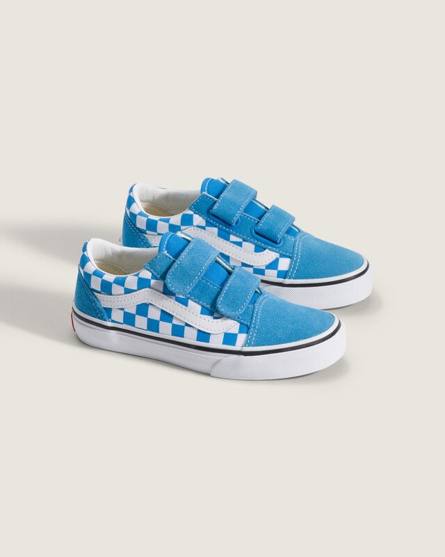 Tênis Old Skool V Color Theory Checkerboard Bright Azure Infantil