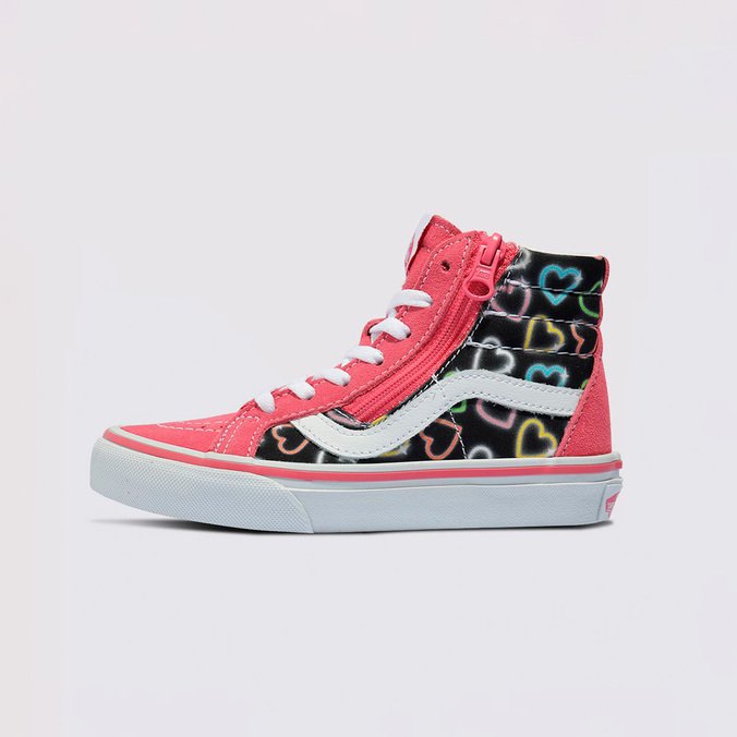 Tênis Sk8-Hi Infantil Tie Dye Hearts Pink Multi