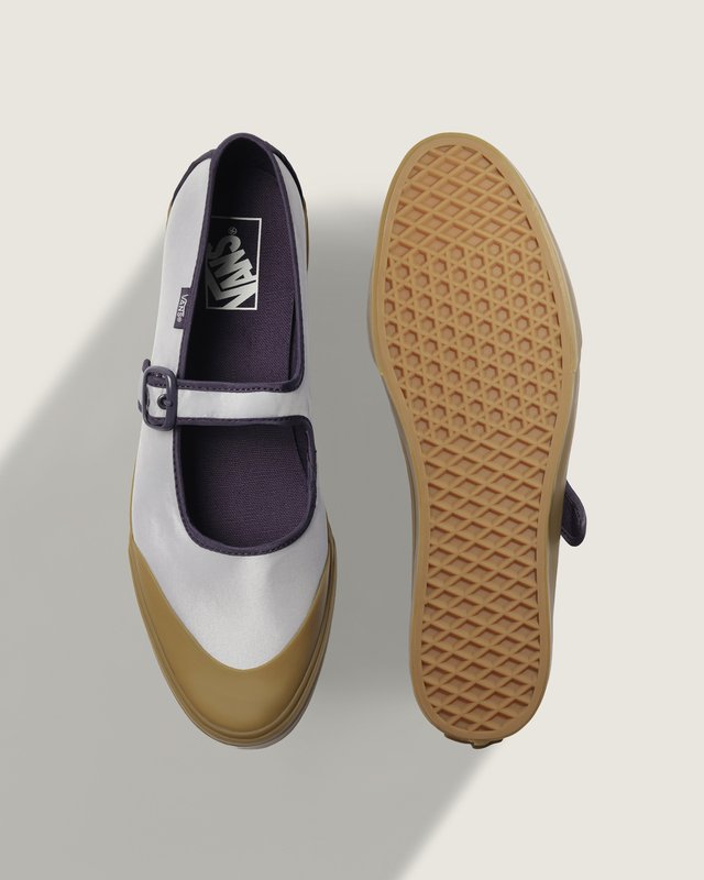 Tênis Mary Jane Nyalon Nylon Purple Black