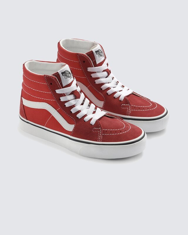 Tênis Sk8-Hi Vans Checkerboard Day Red True White