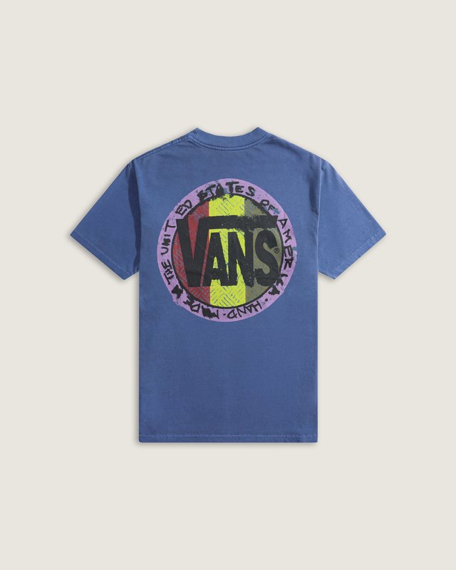 Camiseta Manga Curta Blotched Circle True Navy