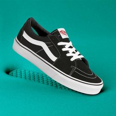 TÊNIS SK8-LOW COMFYCUSH BLACK TRUE WHITE | Vans
