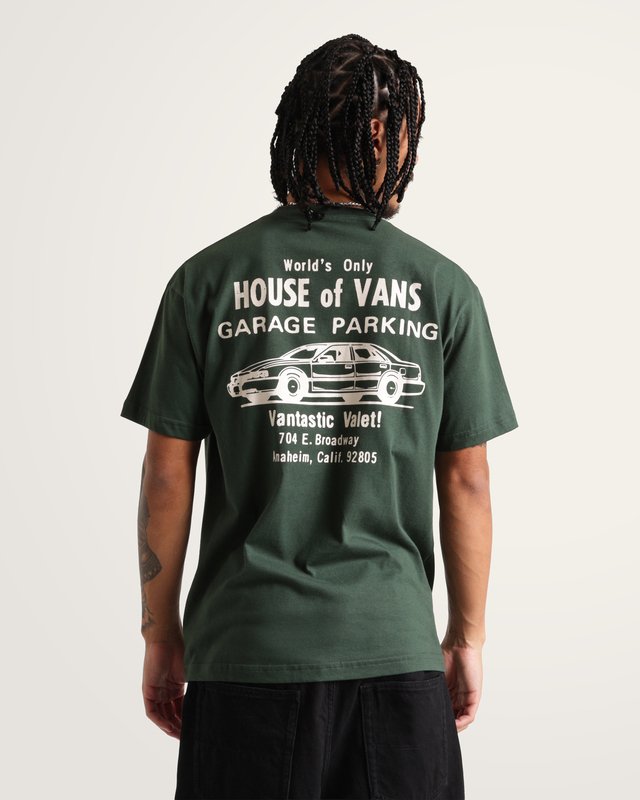 Camiseta Manga Curta Vans Valet Oil Green