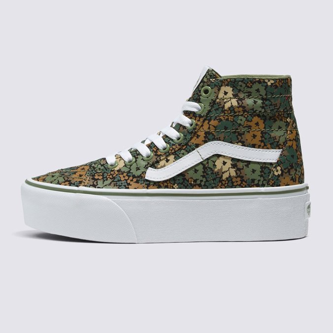 Tênis Sk8-Hi Tapered Stackform Camo Floral Loden Green