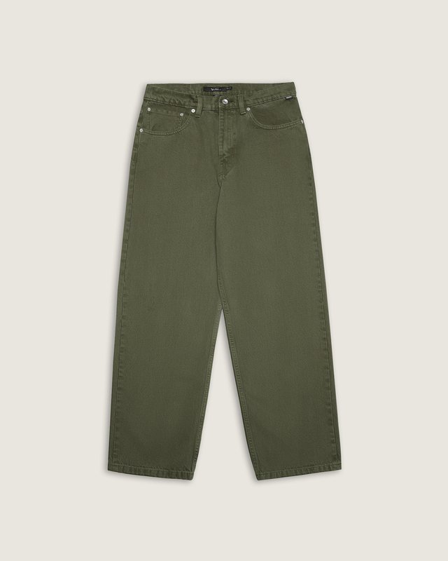 Calça Check 5 Loose Denim Mossy Olive