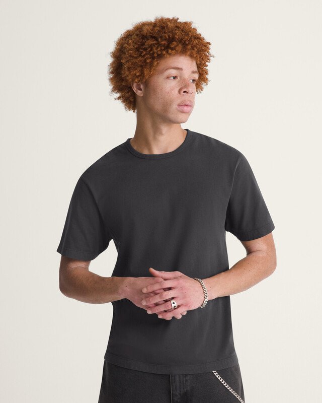 Camiseta Manga Curta Shrunken Premium Faded Black