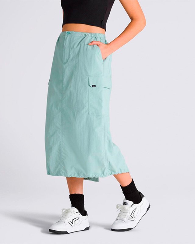 Saia Riley Parachute Cargo Skirt Upland Gray Mist