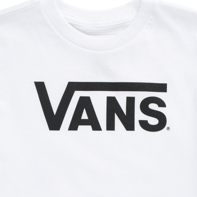 Camiseta Vans Classic Infantil White Black