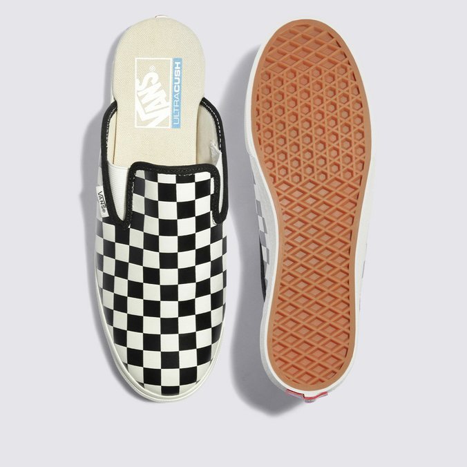 Tênis Slip-On Mule Black White