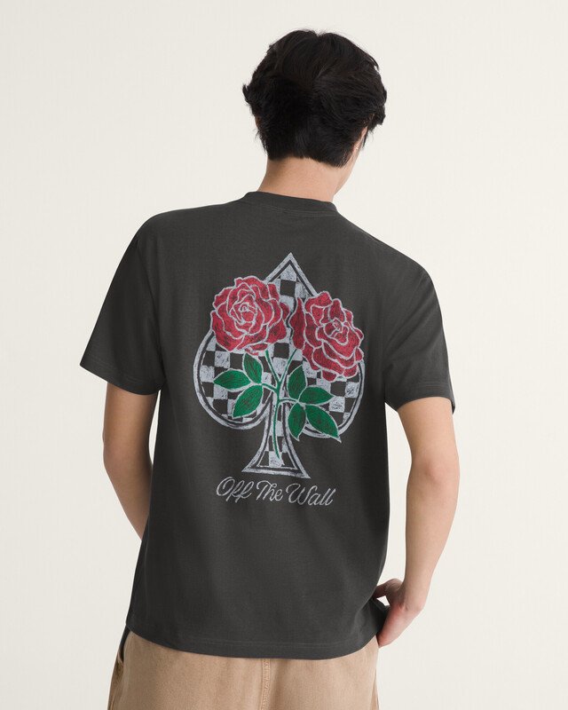 Camiseta Manga Curta The Painted Rose Xmas Faded Black