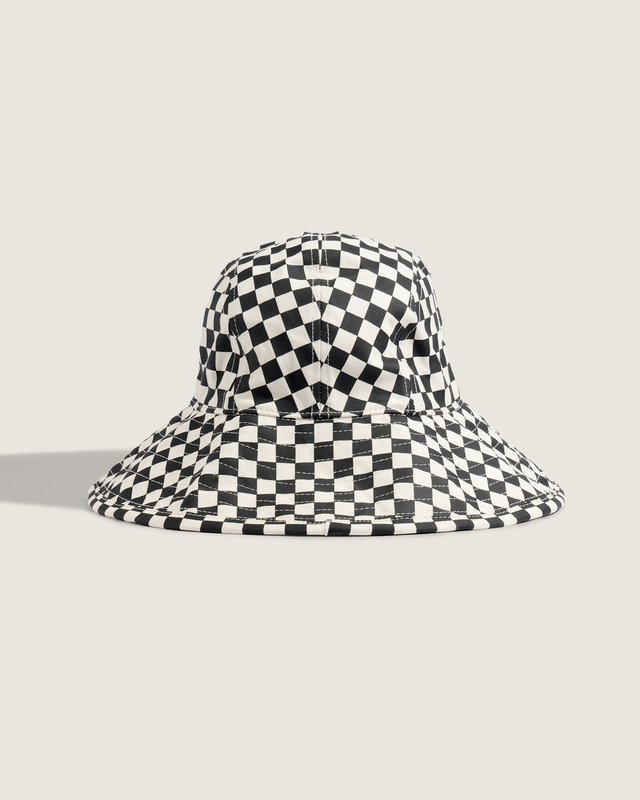 Chapéu Larkspur Wide Brim Black White