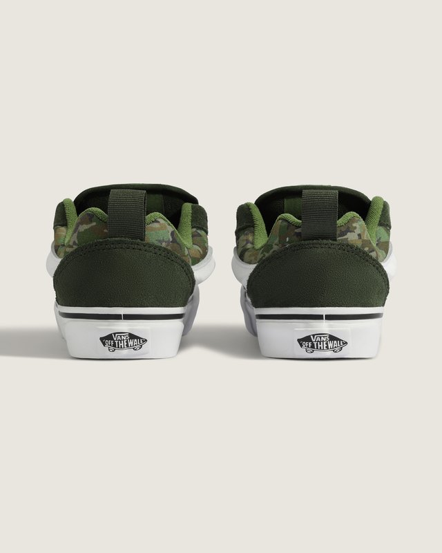 Tênis Knu Skool Check Camo Obsidian Fern Green Infantil