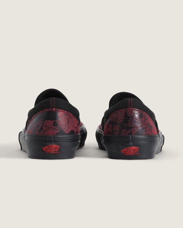 Tênis Skate Slip-On Halloween Saw Red Black
