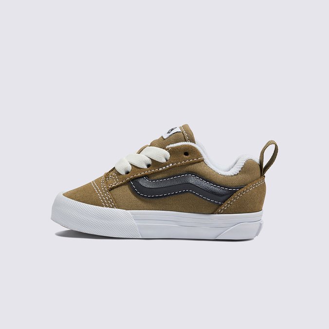Tênis Knu Skool Elastic Lace Olive Black Infantil