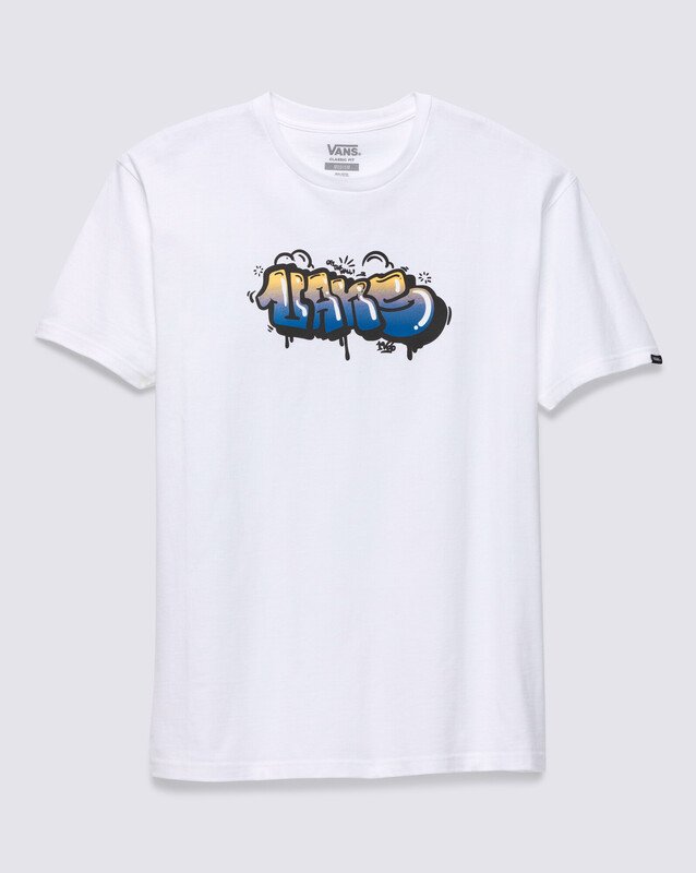 Camiseta Vans Tagged Ss Zahba Mid Domond White