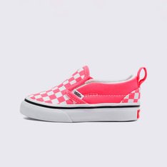 O slip-on adequado para crianças, recarregado por cores ousadas e frescas. A coleção Color Theory permite que você crie uma história de cores única combinando tons vibrantes e inesperados com tênis icônicos. Com fechos laterais de velcro e puxadores de calcanhar para um ajuste fácil, o Tênis Slip-On Checkerboard Honeysuckle Infantil feito para crianças homenageia a lendária silhueta sem renda, ao mesmo tempo que oferece um ajuste fácil e um visual vibrante para encantar os momentos de brincadeira dos pequenos.