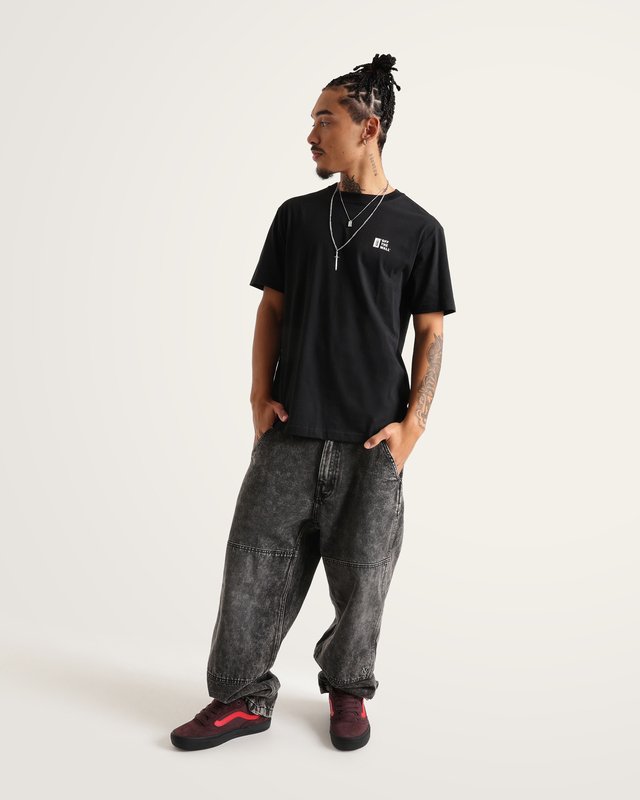 Camiset Manga Curta Look Out  Black Marshmallow