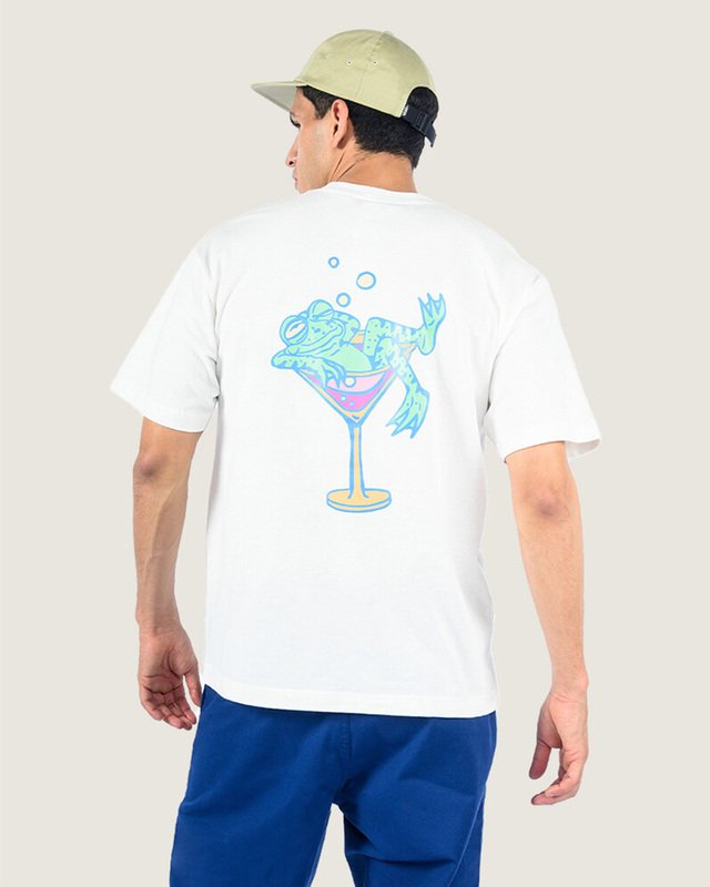 Camisa Manga Curta Bar Hopper Egret