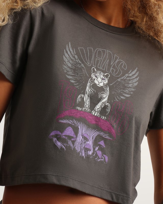 Camiseta Manga Curta Fiori Faded Black