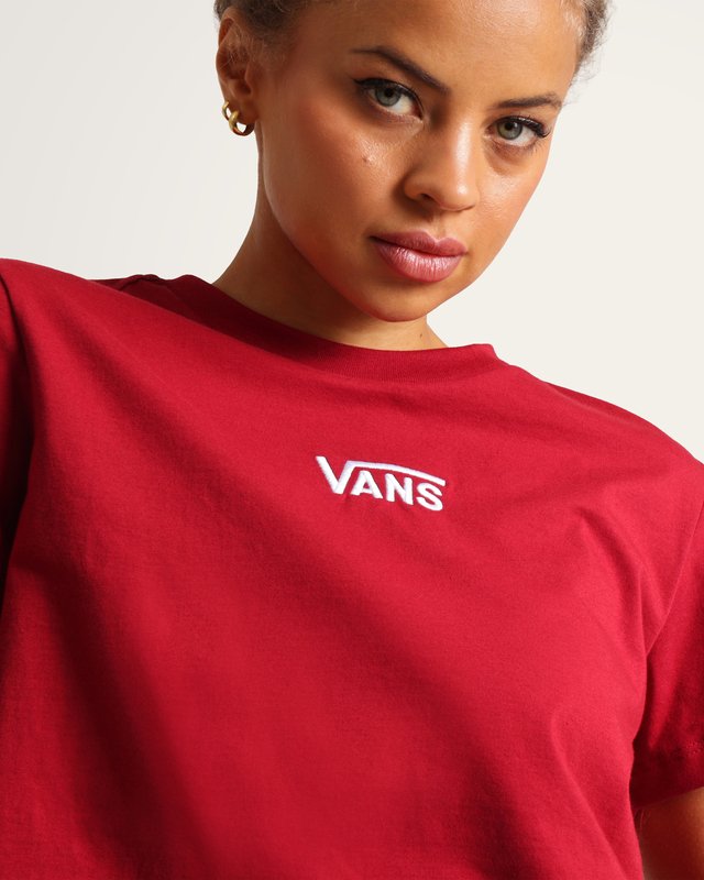 Camiseta Manga Curta Cropped Flying V Poppy Amber