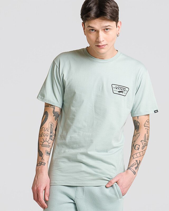 Camiseta Full Patch Back SS Gray Mist Black