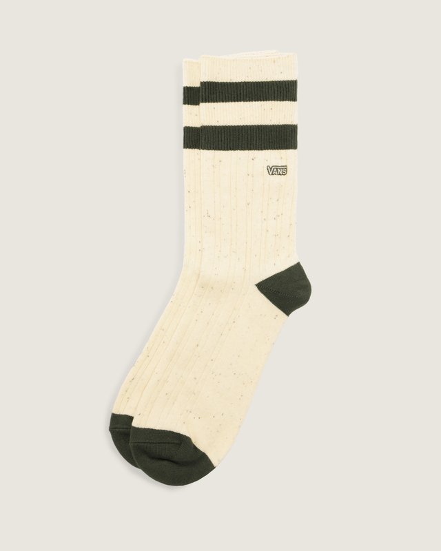 Meia Vans Stripe Crew Dried Kelp